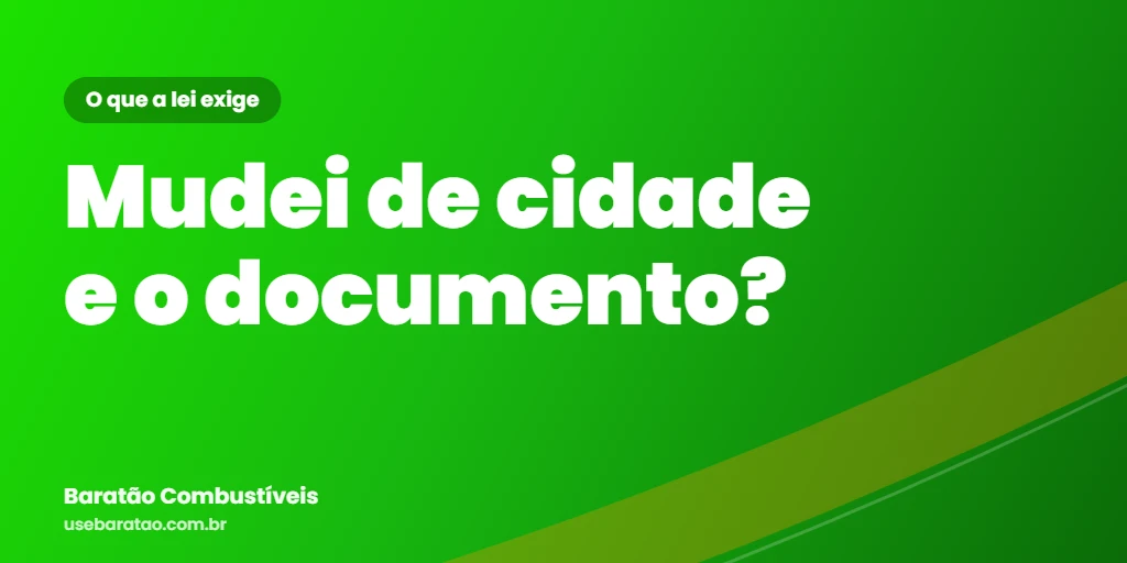 Mudei de cidade: o que fazer com o documento